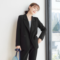 Suit Suit Women 2022 Spring Autumn New Korean Version Casual Loose Student Interview Positive Dress Career Suit Two Sets