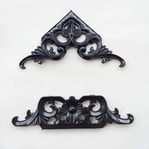 Cross stitch accessories black painted corner flower double frame material corner code photo frame framed antique plastic waist flower