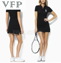 2021 New Girls Golf Dress Women Summer Dress Casual Short Sleeve Stand Collar Women Tennis Skirt