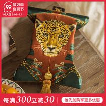 Fan Ju attitude Monte tea table car tissue box living room tissue cover household tissue bag paper drawing cloth art paper box