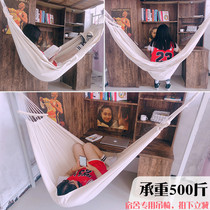 Thickened canvas hammock chair dormitory bedroom student hanging basket chair indoor net red swing bed outdoor camping