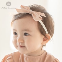 Korean imported baby hair band 100-day baby girl year-old princess 0-3 years old Foreign style super cute bow hair ornament