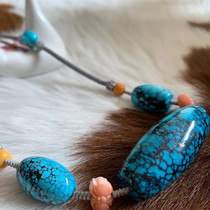 Cool Nara Hubei original mine turquoise bucket beads scattered beads bead string pendant old thread beads pendant old line beads