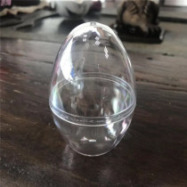 2017 new products 5 up and down transparent plastic up and down hollow ball flat-bottomed egg-shaped Christmas balls