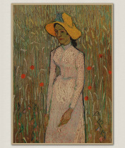 Antique painting retro Kraft paper poster imitation Dutch oil painting No. 100 89 * 123cm