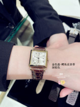 Japan direct mail Rosemont Swiss rose retro metal cow leather strap square disc watch