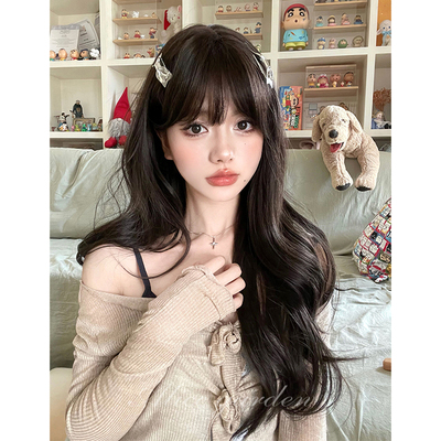 taobao agent Alicegarden wig female long hair net red natural long curly hair realistic scalp Qi bangs daily full set