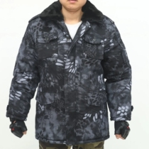 Military cotton big clothes green mens winter thickened camouflated security cotton clothes python anti-cold labor used work in northeast cotton padded jacket