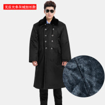 Military cotton big clothes mens winter thickened anti-cold labor and protective cotton clothing multifunction security guards with long cotton padded jacket in the work clothes