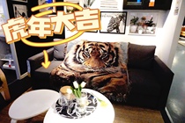(Year of the Tiger) Leisure Blanket Blanket Export American Country Nordic Tapestry Decorative Blanket Animal Tiger Head Tiger