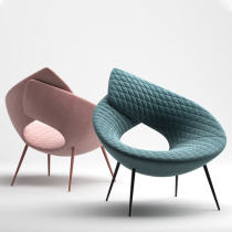 Nordic Minimalist Designer Ring Sofa Chair Decent Board House Sale Office Modern GRP Profiled Single Casual Chair