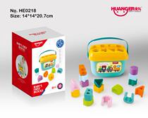 Emperor Baby Premature Teaching Six-sided Box Block Shape Pattern Toy Geometry Cognitive Box Toy Toy