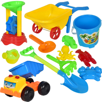Beach toy set Children Baby Bath boy girl sand shovel sand shovel digging tool cart hourglass bucket