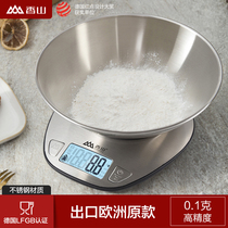 Xiangshan exported to Europe original kitchen scale baking scale 0 1G precision household electronic scale scale scale small electronic scale