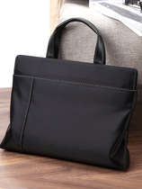 Hong Kong mens new Hand bag business large capacity Oxford cloth simple file bag briefcase mens bag tide