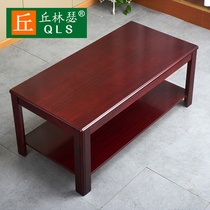 Red wood color walnuts color tea table living-room minimalist modern side several wooden small table small family type tea table wooded tea table