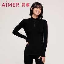 Love warm underwear womens beauty cashmere single layer cashmere fashion base small turtleneck top autumn coat AM726661