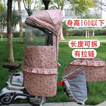 Bicycle child seat shed car seat roof thickened bicycle windshield rear seat weatherproof electric car in autumn and winter