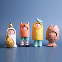 Japanese healing doll decoration ugly adornment desktop happiness small object home living room good gift