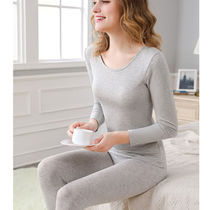 Modale Autumn Clothes Autumn Pants Pure Cotton Feminine Slim Fit Neater Line Clothing Line Pants Warm Underwear Beauty Body Suit