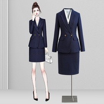 Advanced sense Professional Suit Jacket Women autumn and winter New Professional Suit goddess fan temperament slim fit work clothes