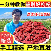 Lycium barbarum Ningxia authentic Zhongning Special 500g head stubble bulk large granules tea health soaking water natural structure dry