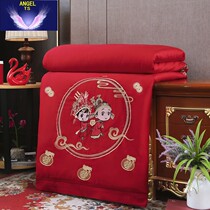 Great Red Spring Autumn Silk Quilt by Longfeng 100 Wedding Thickened Winter Quilt 100% mulberry silk pure cotton air conditioning by summer cool quilt