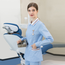 Nurse clothes Long-sleeved womens autumn and winter clothes split set oral dental medicine beauty salon Yuezi center medical work clothes