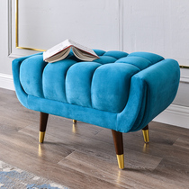  Nordic simple bedroom creative bed tail stool long sofa stool Living room cloakroom light luxury shoe stool household door