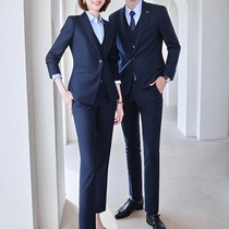 Wool Suit Set Men and Women Joker Two Pieces High-end Exquisite Wedding Dress Business Professional Custom Work Clothes