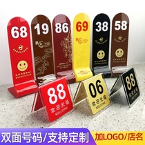 The serving seat card acrylic table number plate card table card table card table number plate Seat card table card table card call number plate