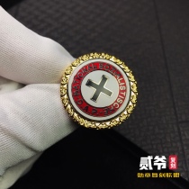 Soviet Deutsche Cross Badge Golden Party Round of Prussian Order of Malta Retro Brooch Medallion Medals Accessories Tide