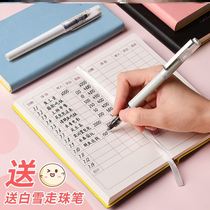 Daily expenses creative accounts record book bookkeeping manual mini hand account expenditure running account pet shop rubber set
