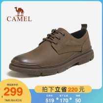 Camel Men Shoes Low Help Martin Shoes 2021 Spring Autumn Season Business Positive Clothing Genuine Leather Shoes Retro Trend Casual Shoes