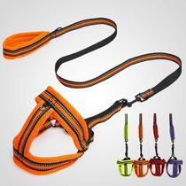 Z Upgrade Soft Color Sandwich Mesh cloth Puppy Chest Back Traction Rope Foreign Trade Speed Selling Amazon Pet Supplies