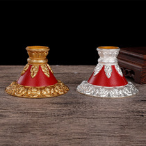 The new Seiko copper prayer wheel bracket prayer wheel special lotus prayer wheel base is large and small