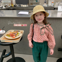 Foam home Custom childrens clothing 2022 new children Spring and autumn blouses baby small fragrance lining girls spring dress shirt