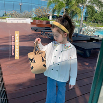 Foam Foam Home Custom Child Clothing 2022 New Girl Foreign Air Blouse Children Spring Autumn Money Shirts Baby Spring Dress Lining Clothes