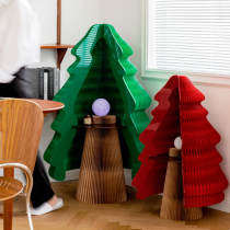 Creative Christmas holiday home Mall desktop decorations foldable New Years Eve living room atmosphere Christmas tree