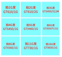 GT610 GT610 GTS450 460 650 GTX550ti 650 1G 2G 2G machine-type machine independent graphics card