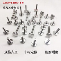 304 stainless steel solid advertising nail mirror nail decorative nail glass nail acrylic plate fixing screw license plate screw