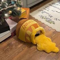 Cute Vini Bear Bee Honey Pot Cat Nest Dog Nest Joint Same Net Red Autumn Winter Deep Sleep Warm Pet Nest
