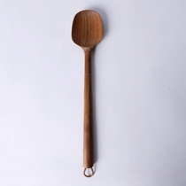 Thailand imported chabatree teak mixing spoon Japanese solid wood salad mixing spoon Porridge stewed soup without paint