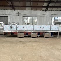 Basket washing machine Large automatic turnover basket cleaning machine Commercial egg seafood plastic basket high pressure spray hot alkali water