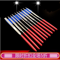 Ugin Diamond Filing Knife Diamond Suit Flat Head Round Triangle Rubbing Knife Alloy Shkin Small Steel Filing Emery Sand