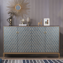 Post-modern light luxury shoe cabinet home door large-capacity storage new Chinese porch cabinet American entrance hall cabinet
