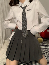 Original jk uniform summer suit Japanese girl short skirt genuine full set of short sleeve shirt academic girl