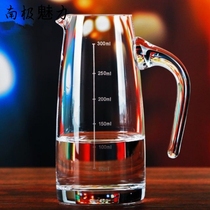 White glass wine dispenser set home restaurant wine small pot jug wine jug wine waking up wine measuring device