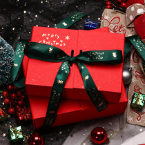 Christmas gift box packaging birthday gift box Apple candy gift box large gift box double open empty box