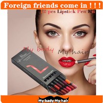 12Pcs Lip Liner Set Velvet Matte Waterproof Long Wear Lip